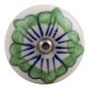Green Lisianthus Ceramic Wine Stopper